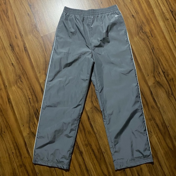 Boy’s Athletec Retro Classic Polyester Track Pants Grey/White Size Large (10/12) - Picture 1 of 9